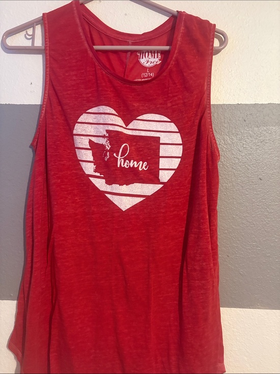 Home Free Tops - Home Tee Red Women's Tank Top